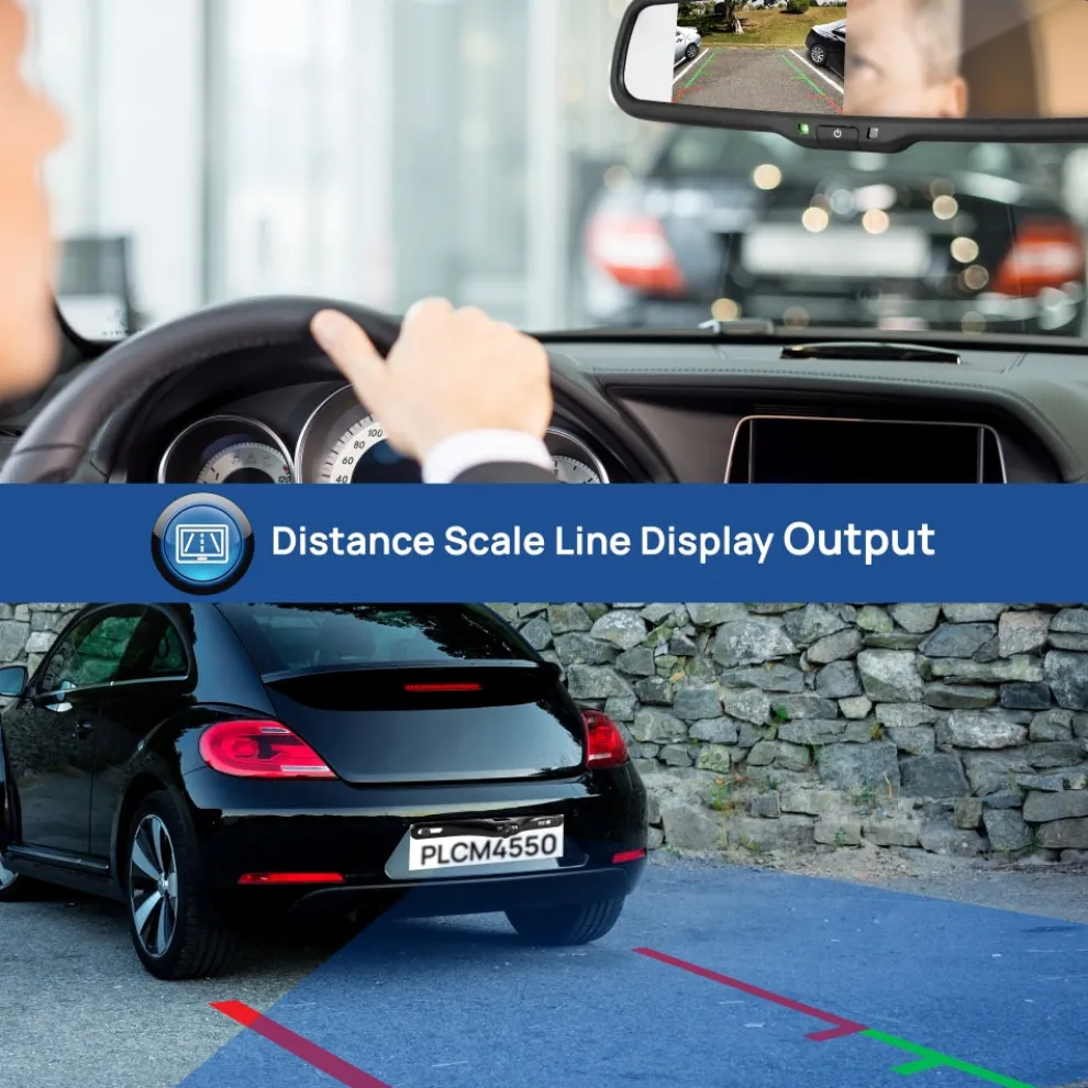 Rearview Backup Camera Kit, Night Vision, Waterproof, 4.3