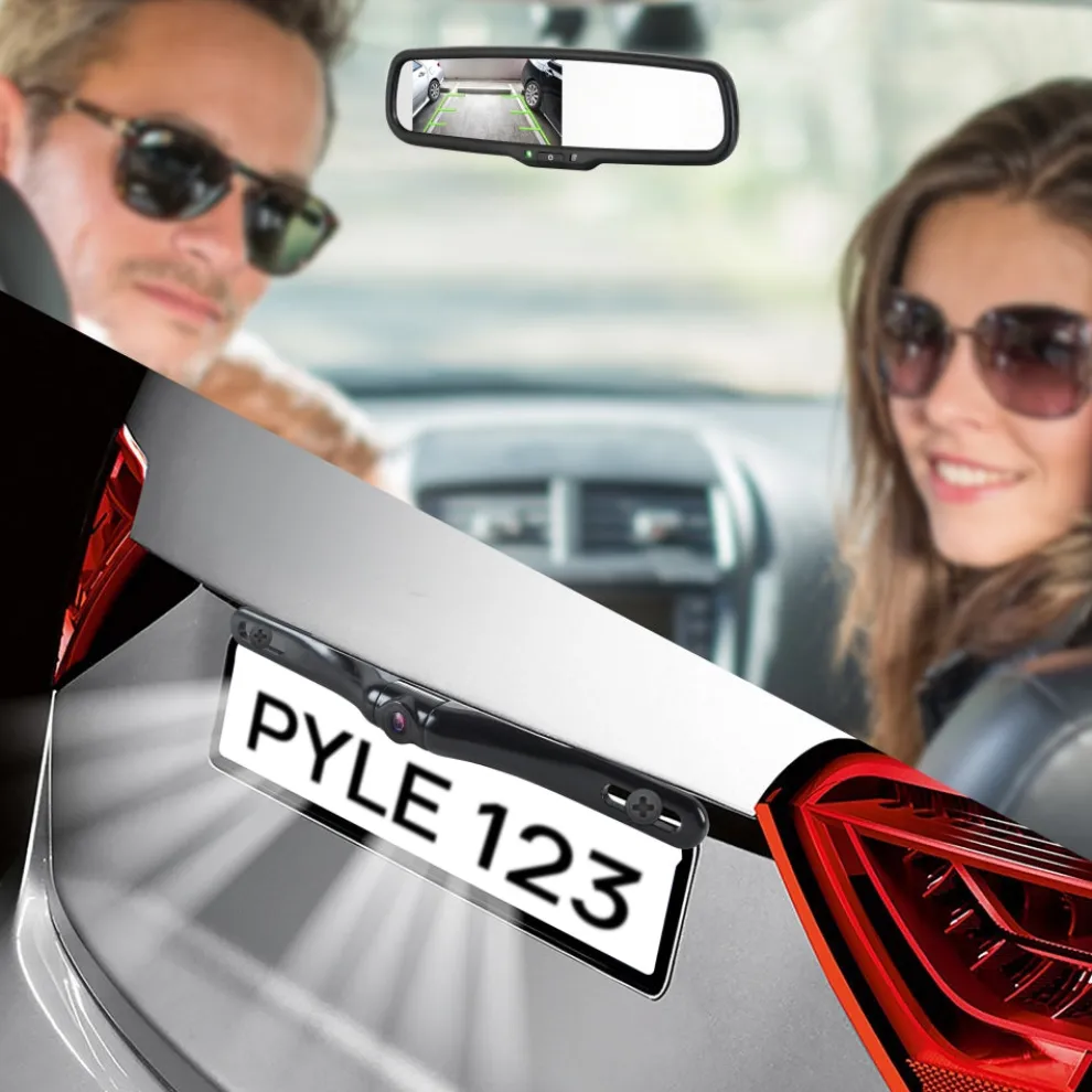 Rearview Backup Camera Kit, Night Vision, Waterproof, 4.3