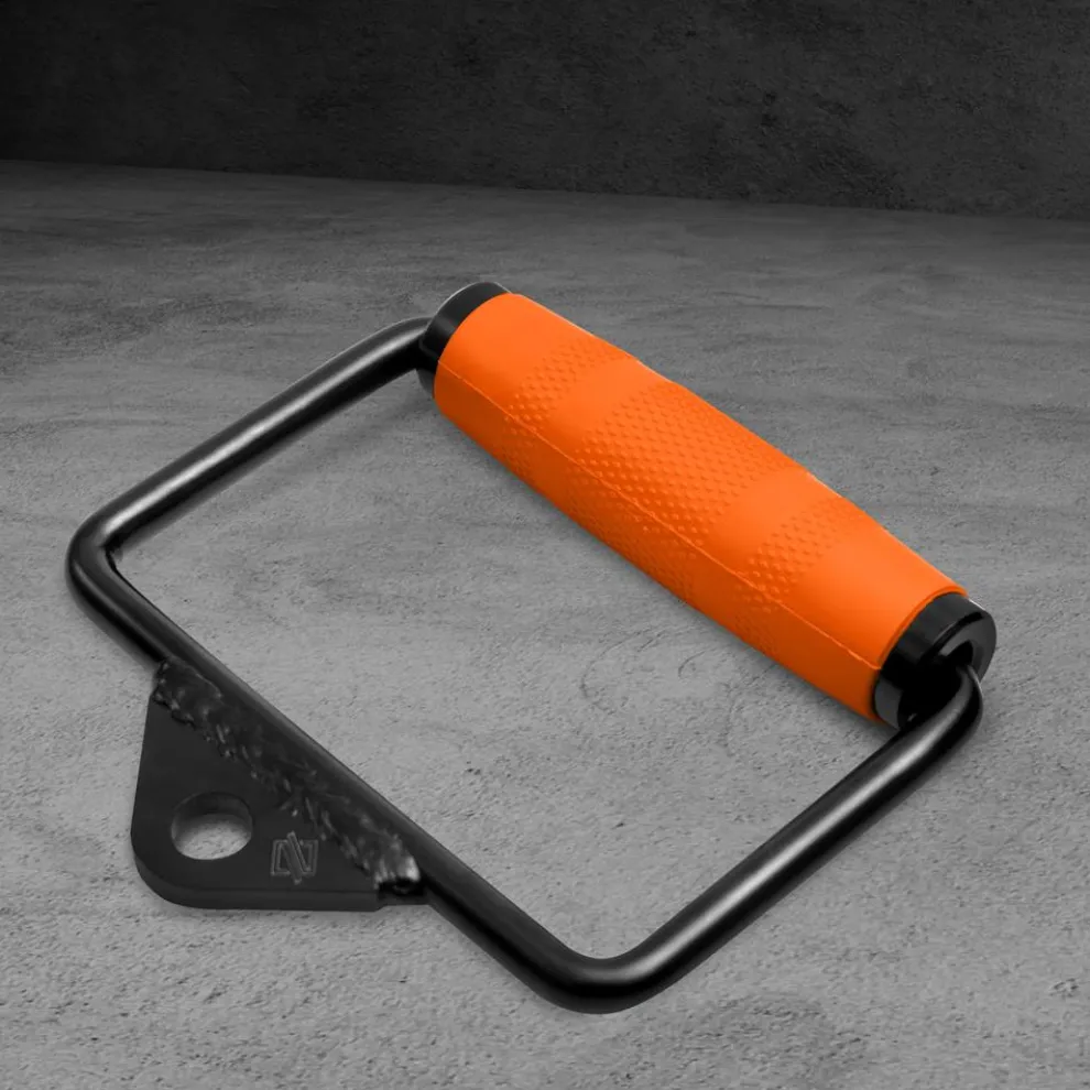 Single D Row Handle - Non-Slip Grip, 360° Rotation, Orange Handle