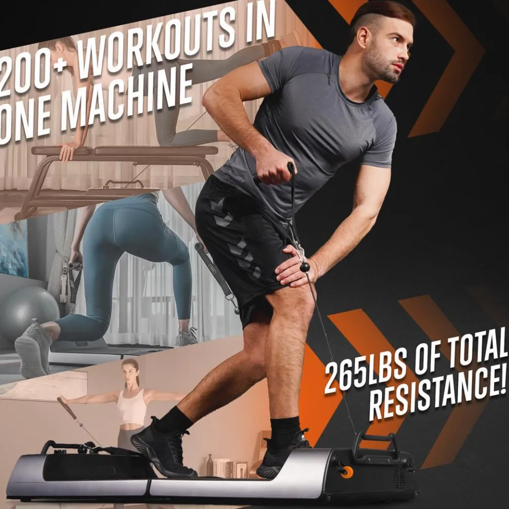 Smart Home Gym Board 265 lbs Resistance, Multifunctional Cable Machine