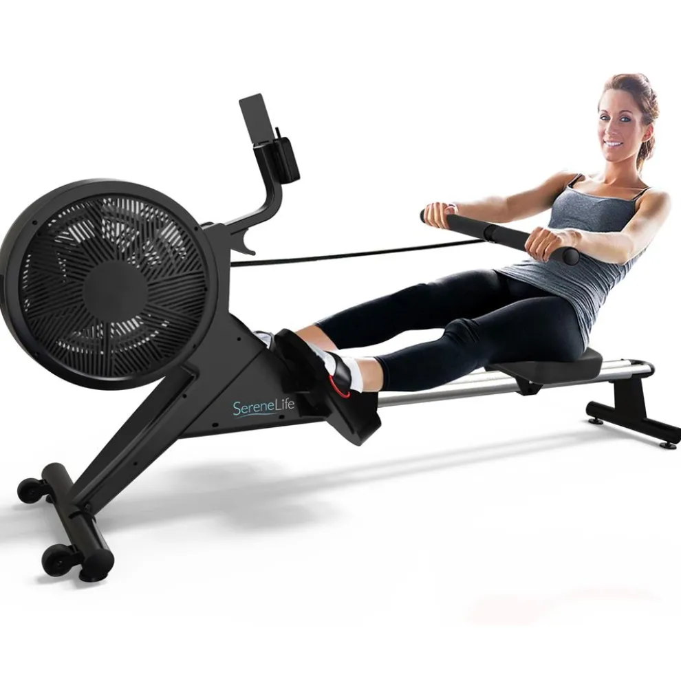 Smart Rowing Machine, 16-Level Magnetic Resistance, Bluetooth, Folding
