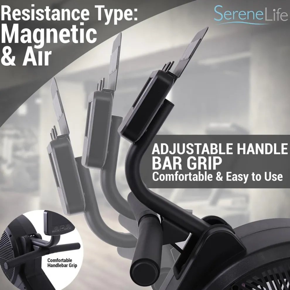 Smart Rowing Machine, 16-Level Magnetic Resistance, Bluetooth, Folding