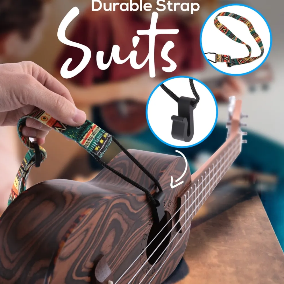 Soprano Ukulele Kit, Learn to Play, Mahogany, Digital Tuner, Gig Bag