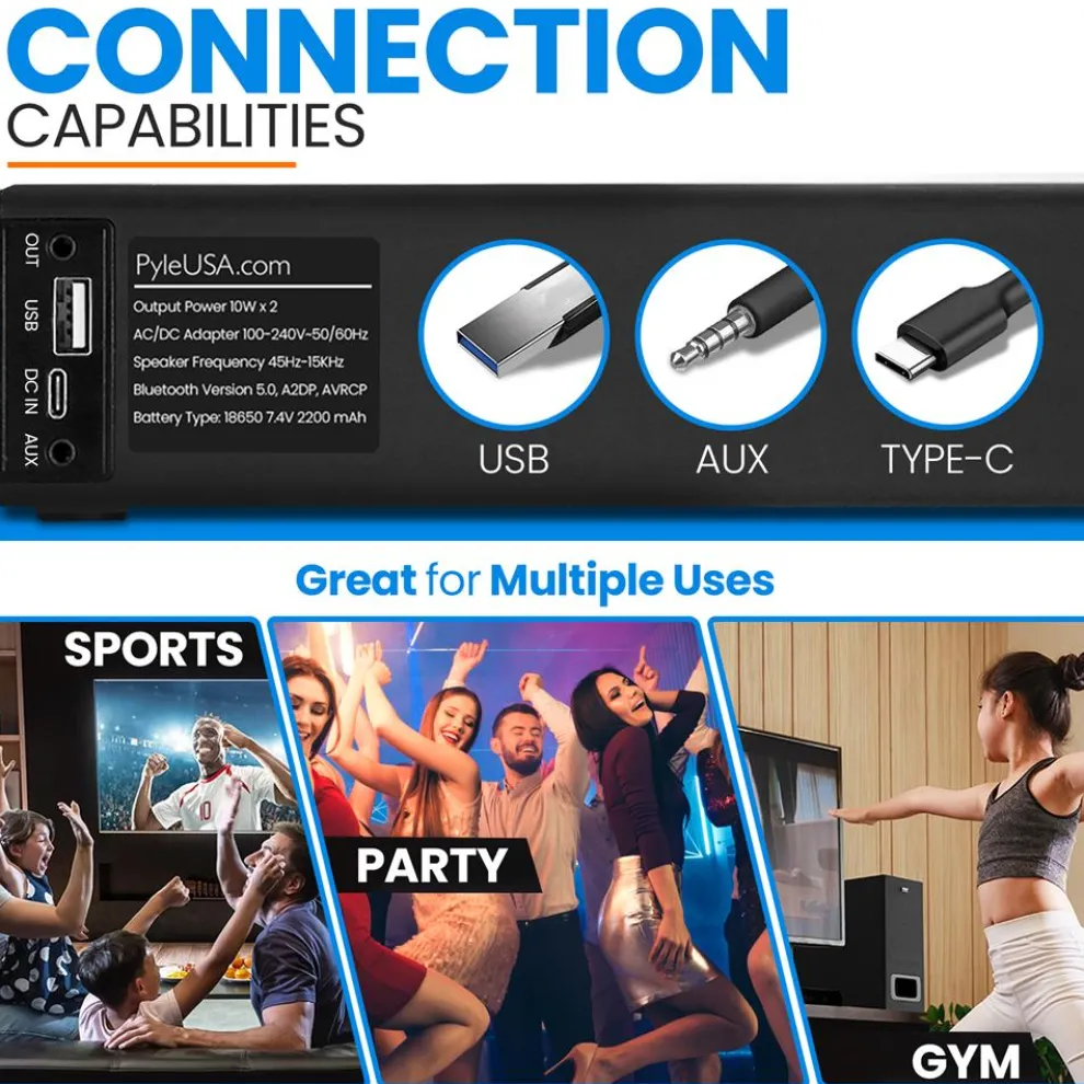 Soundbar With Wireless Microphone