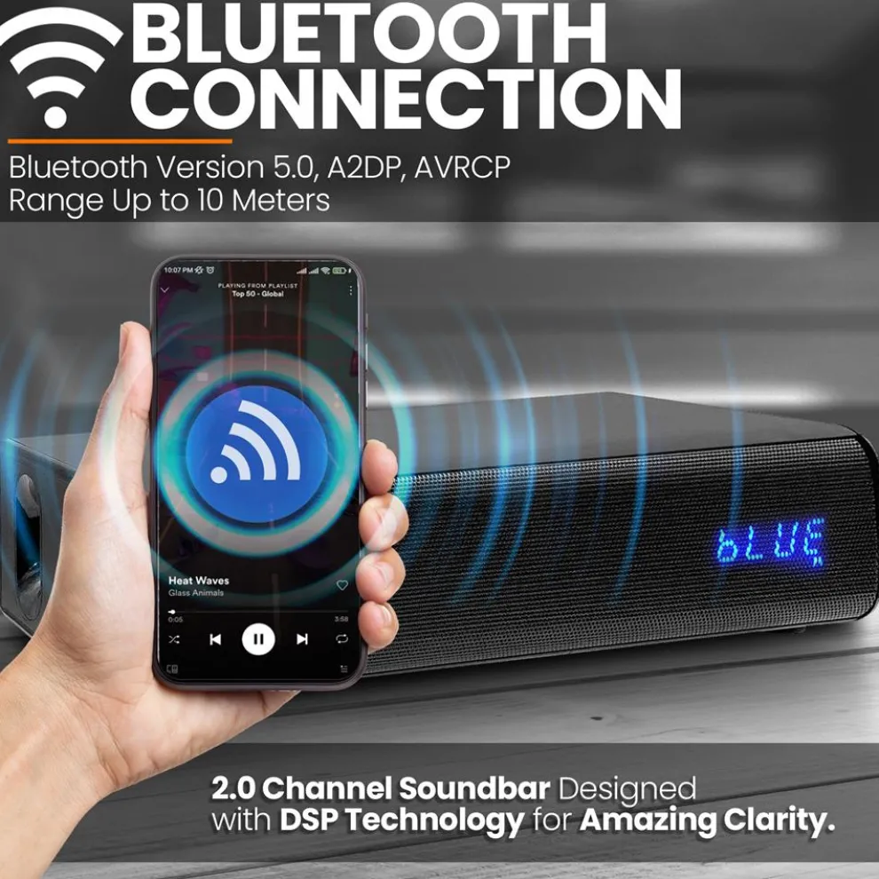 Soundbar With Wireless Microphone
