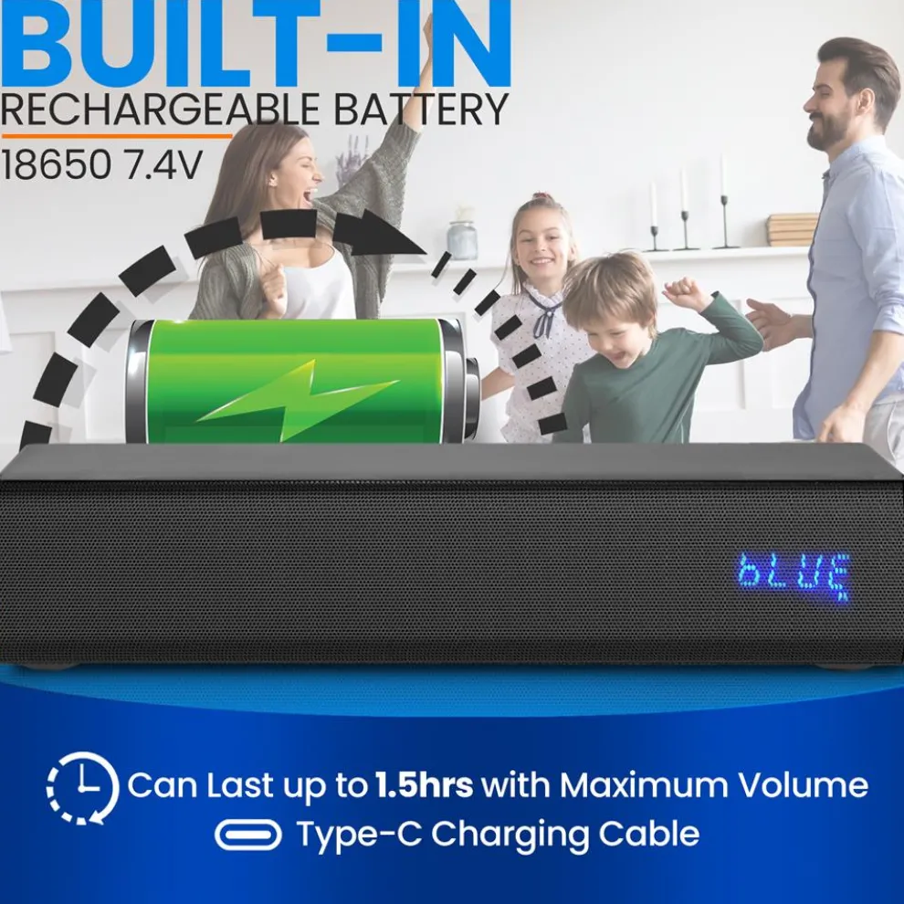 Soundbar With Wireless Microphone