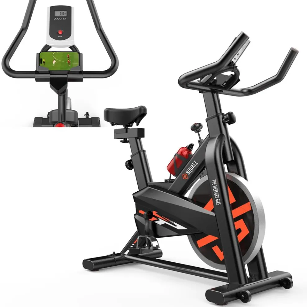 Stationary Cycling Bike - Fun Indoor Workout, 8 Resistance Levels, Steel Frame