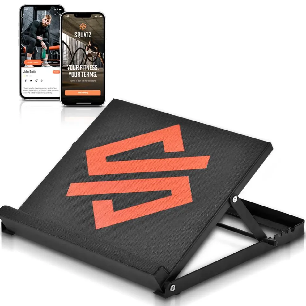 Steel Slant Board Calf Stretcher, 500lb Capacity, Adjustable 4 Positions