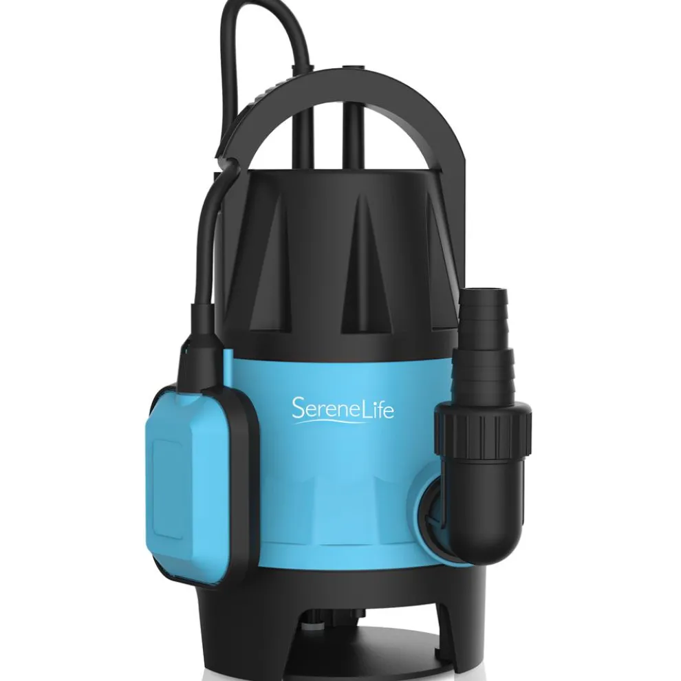 Submersible Sump Pump 1980GPH Auto Float Switch Blue 16ft Cord