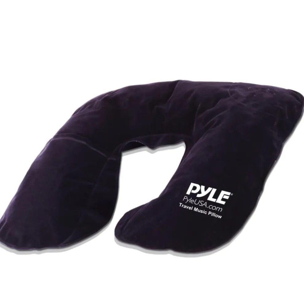 Travel Music Pillow - Neck Support, Bluetooth Speakers, Rechargeable Battery