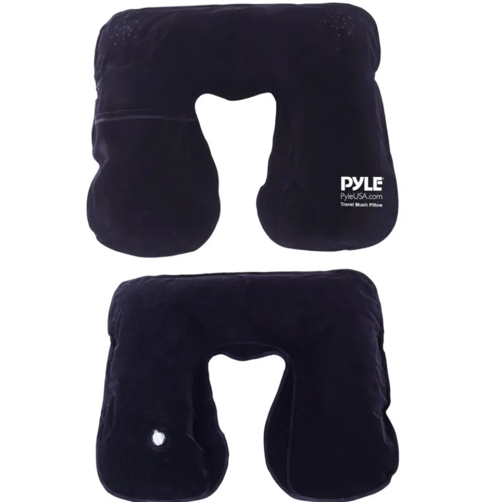 Travel Music Pillow - Neck Support, Bluetooth Speakers, Rechargeable Battery