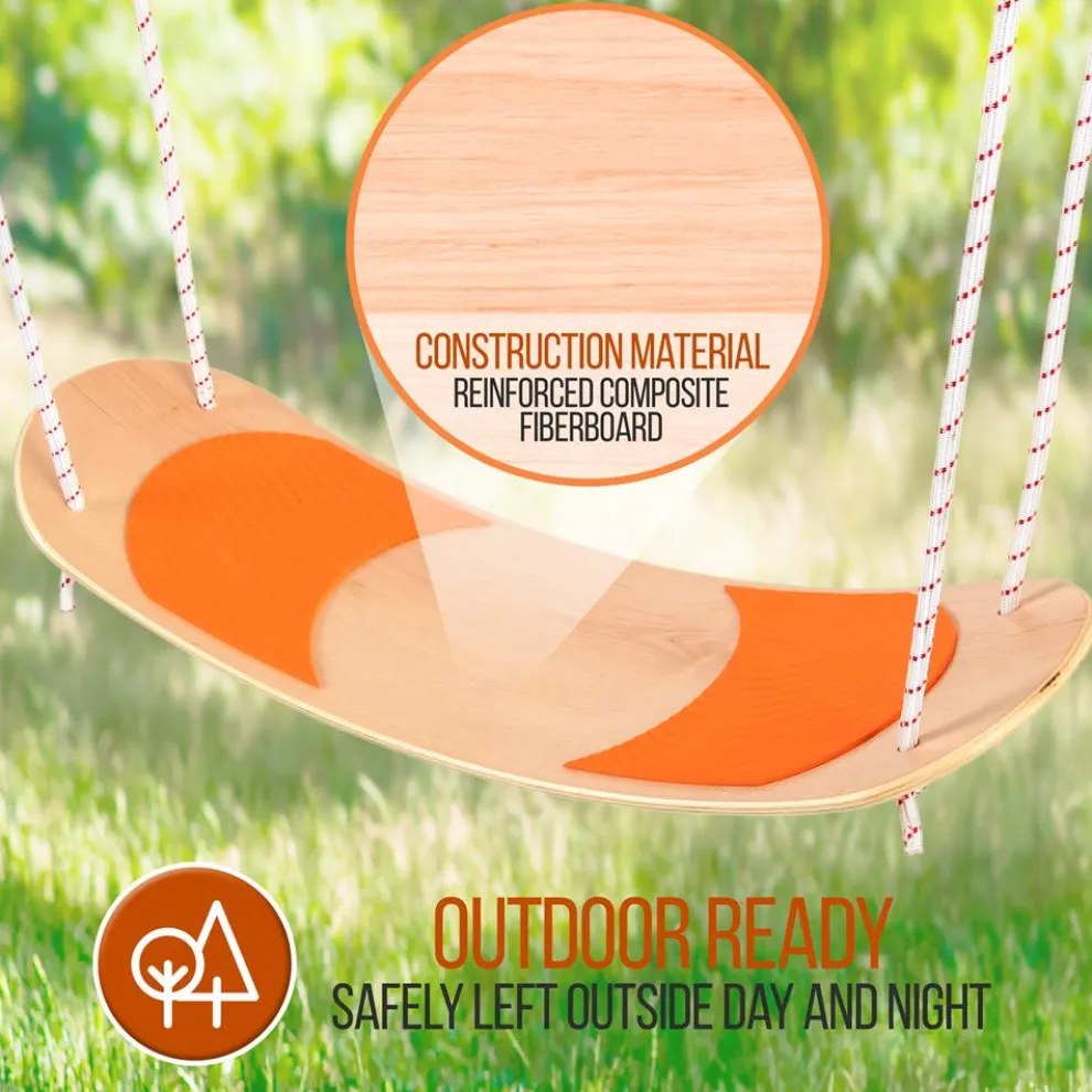 Tree Swing Kit, Relaxing Fun, Composite Seat, Adjustable Height