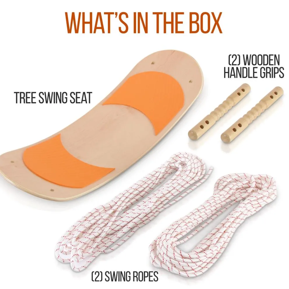 Tree Swing Kit, Relaxing Fun, Composite Seat, Adjustable Height
