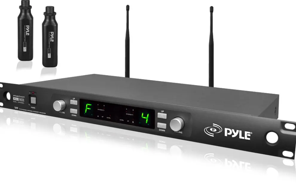 UHF Wireless Microphone System 164ft Range 16 Channels Rack Mountable