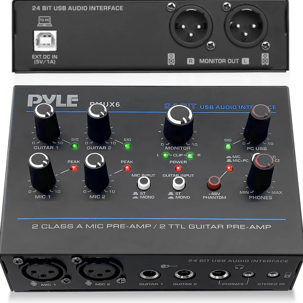 USB Audio Interface - Pristine Recording - Ultralow Noise - Compact Design