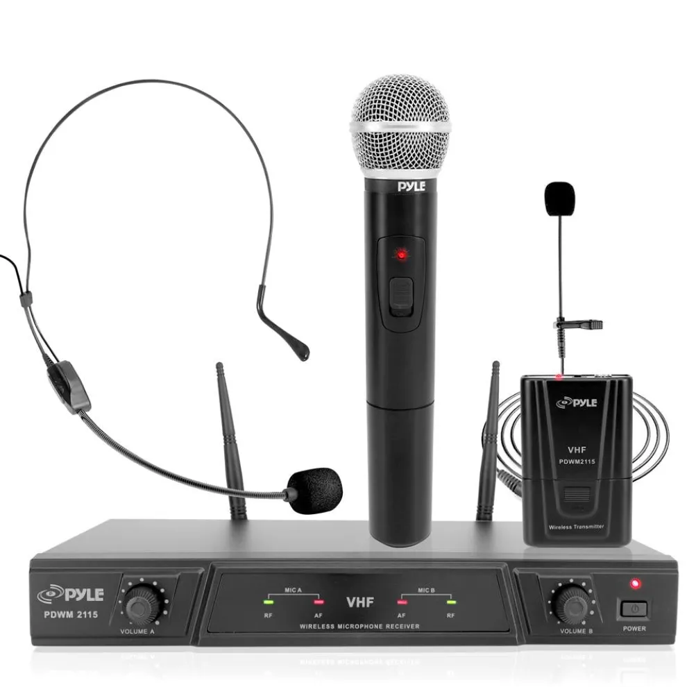 Vhf 2-Ch. Wireless Microphone System Kit