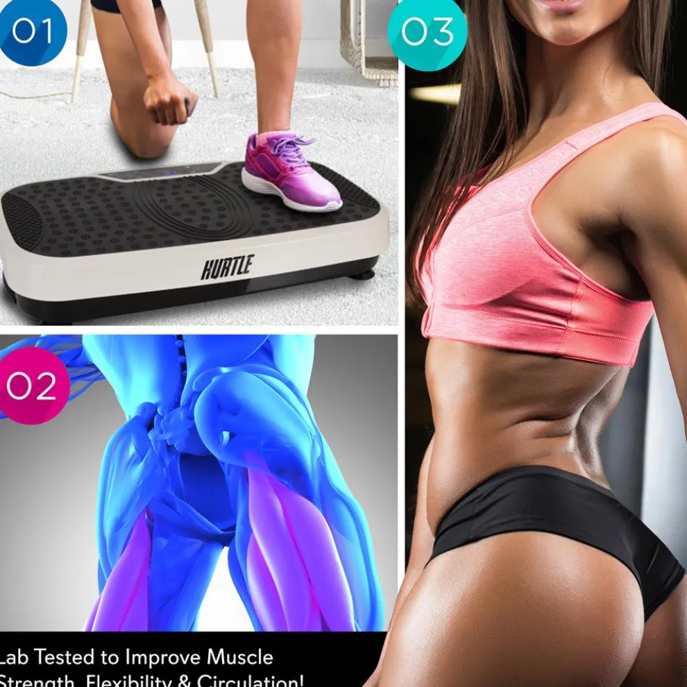 Vibration Platform Machine for Fast Weight Loss, Adjustable Speed, Portable