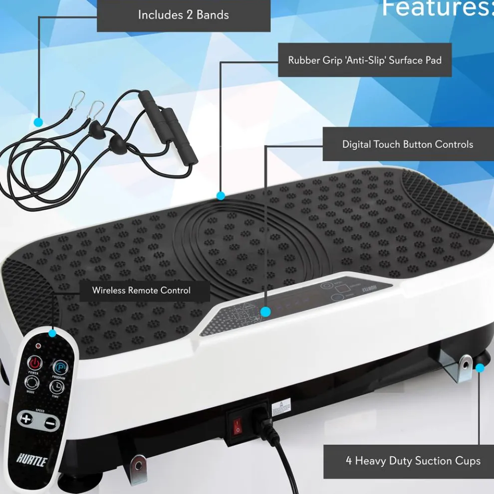 Vibration Platform Machine for Fast Weight Loss, Adjustable Speed, Portable