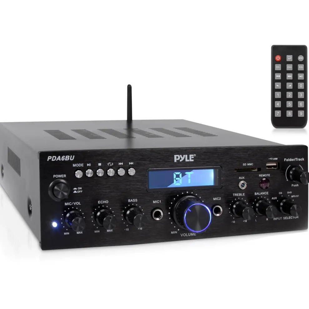 200W Bluetooth Home Stereo Amplifier with FM & USB