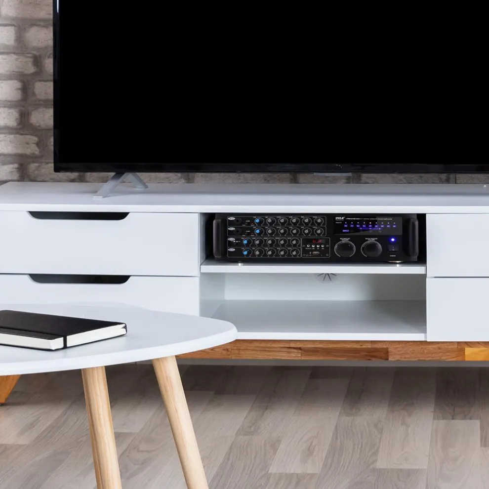 2000W Bluetooth Mixing Amplifier, Karaoke/PA, USB/SD, Rack Mountable