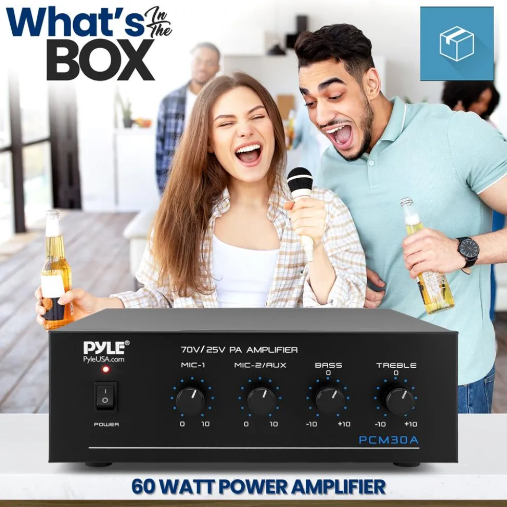 60W Bluetooth Power Amplifier with USB SD FM Radio