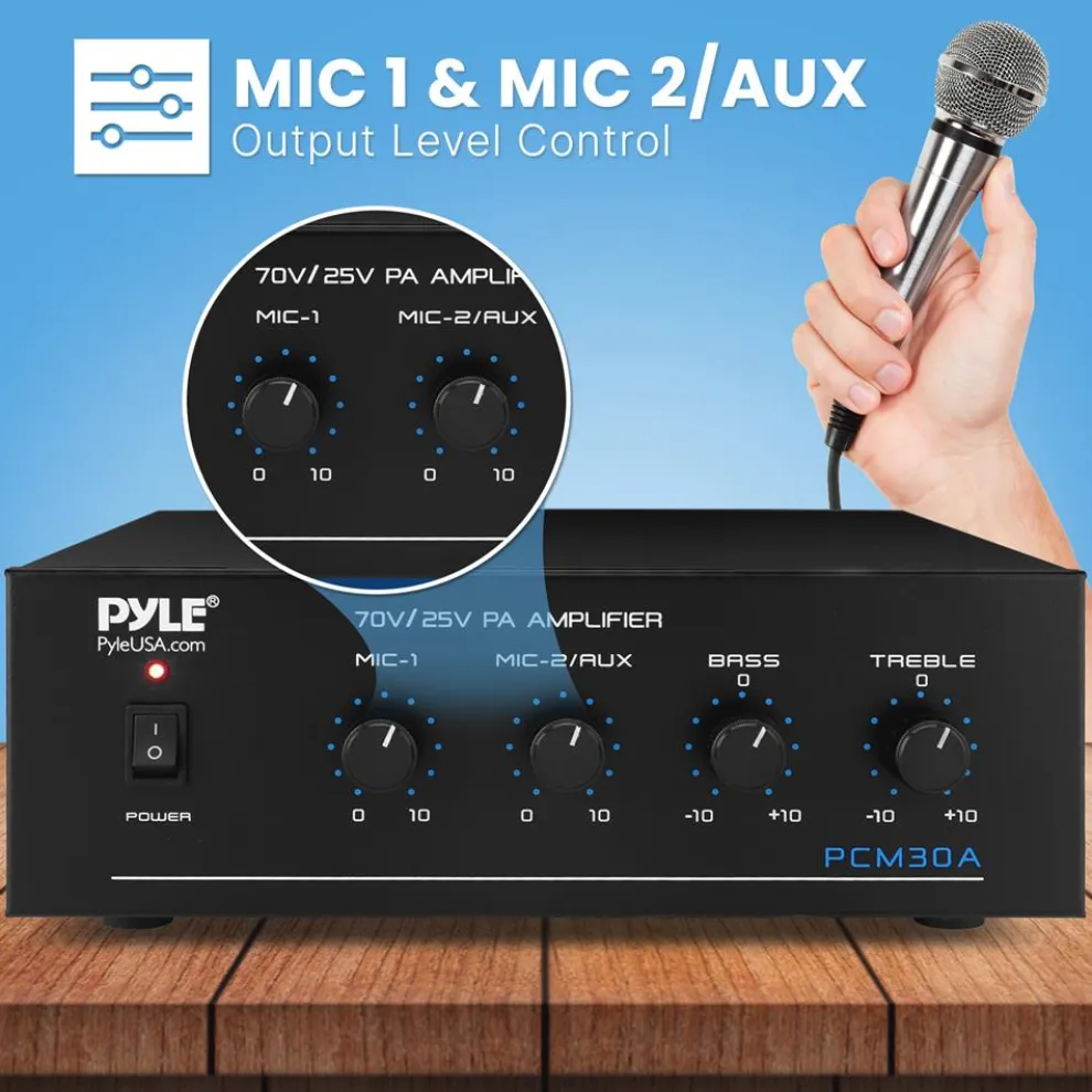 60W Bluetooth Power Amplifier with USB SD FM Radio