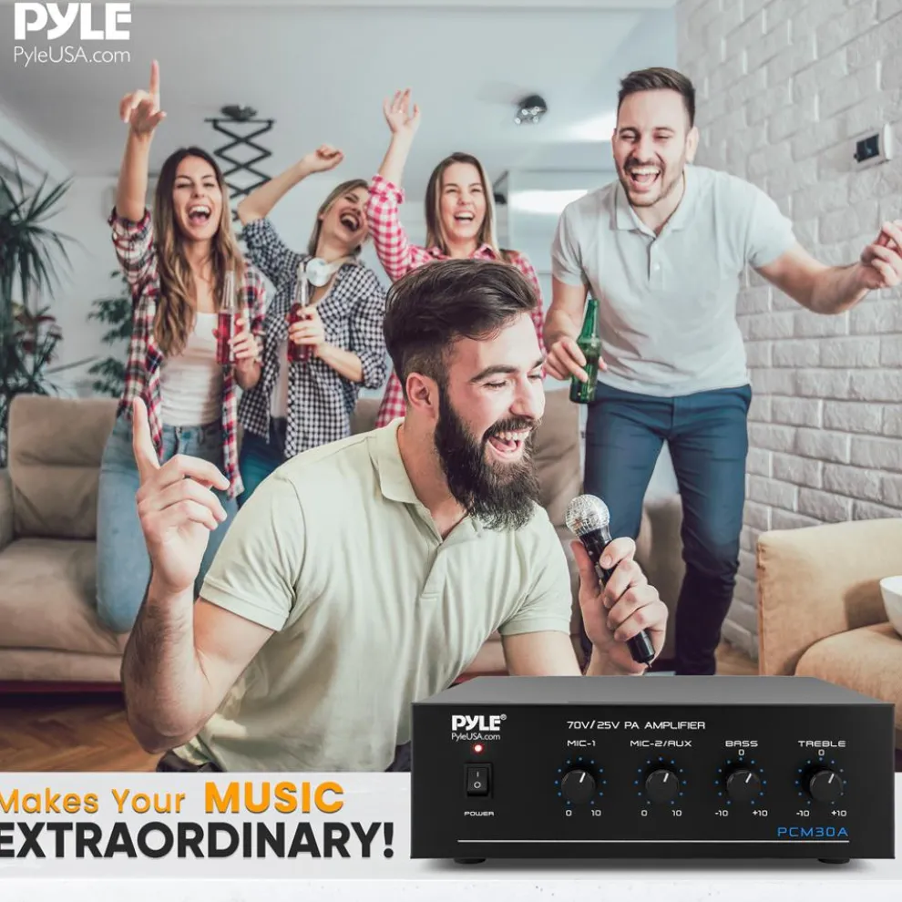 60W Bluetooth Power Amplifier with USB SD FM Radio