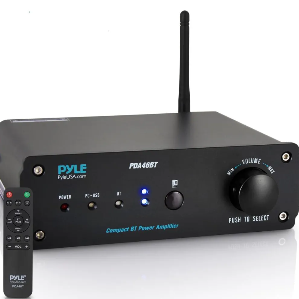 100W Bluetooth Stereo Amplifier - Hi-Fi Sound, USB Connection, Compact Design