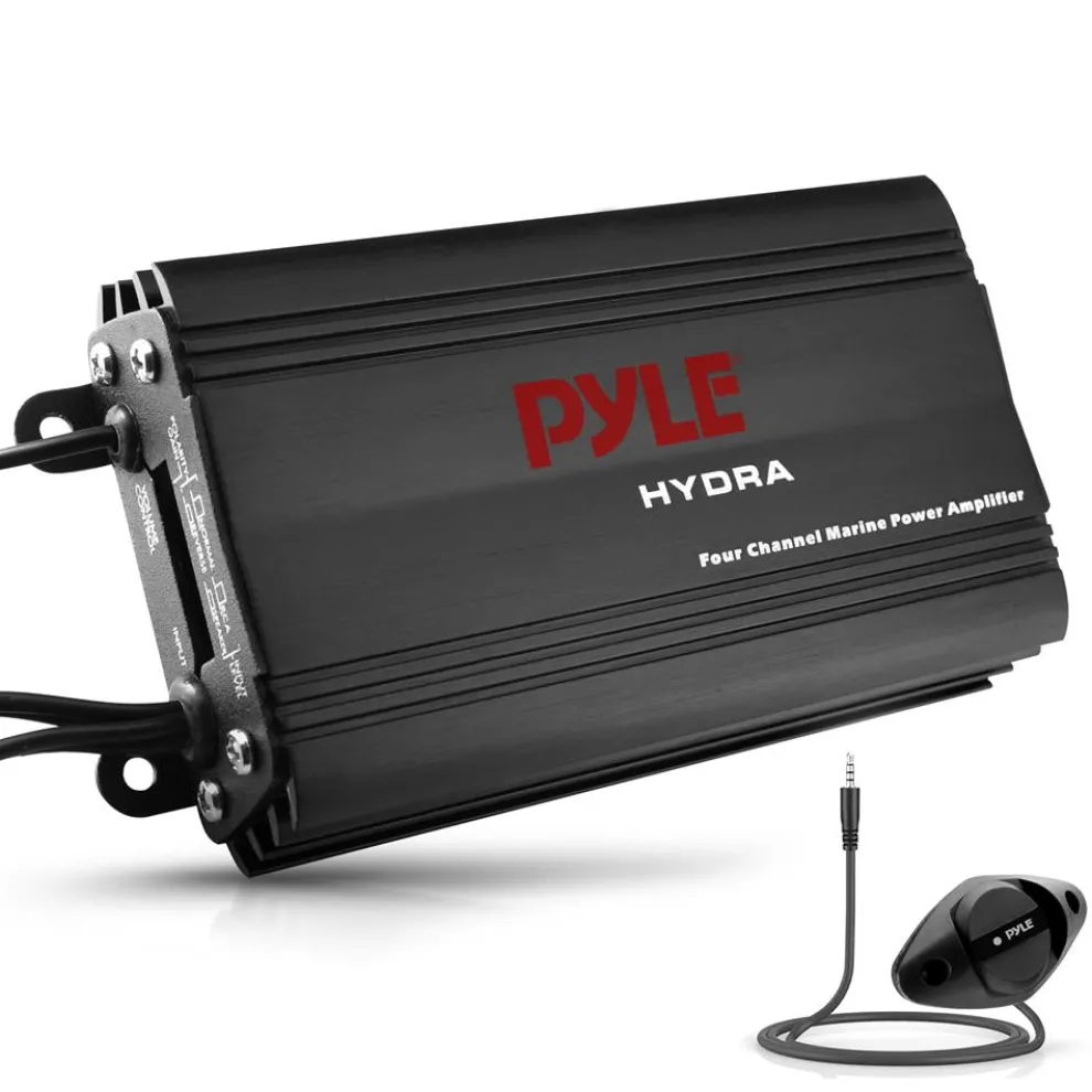 800W 4-Channel Marine Amplifier Waterproof RCA Input Volume Control