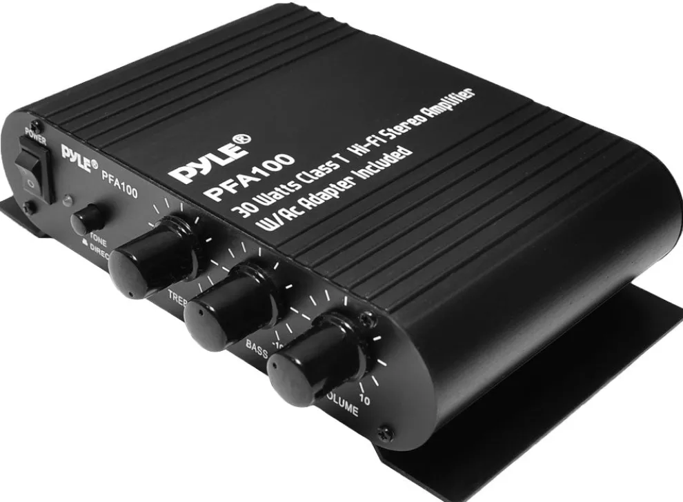 30W Hi-Fi Stereo Amplifier, Class-T Circuit, 12V Adapter Included