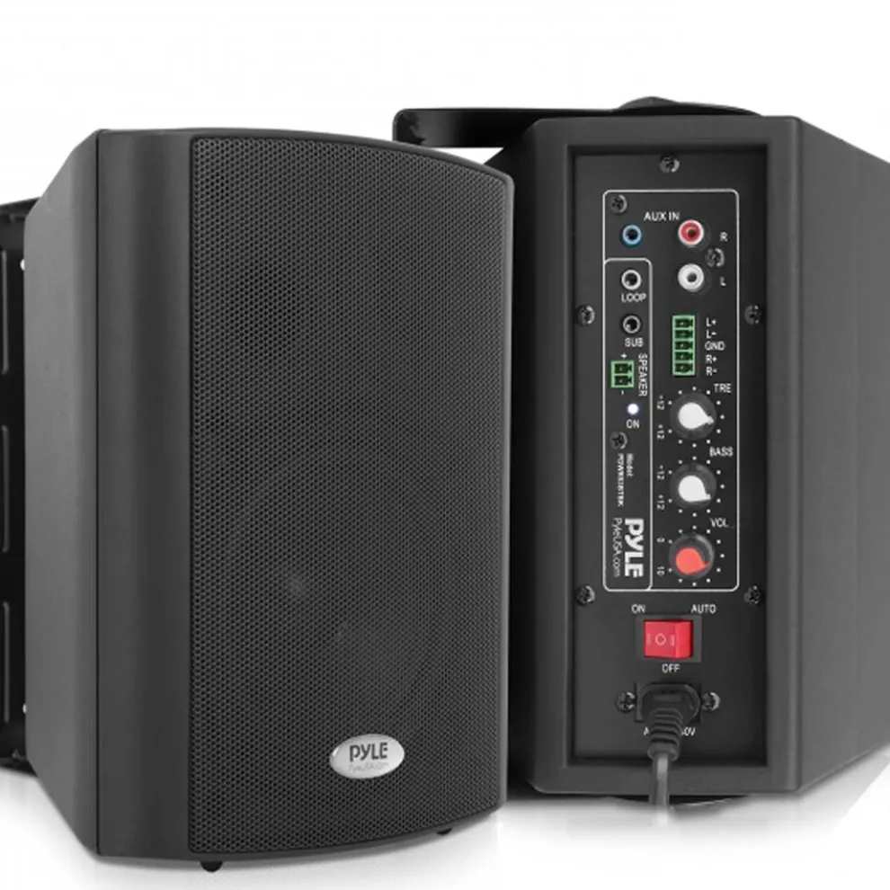 Wall Mount Speaker System - Bluetooth, 300W, 2-Way Stereo, Indoor Use