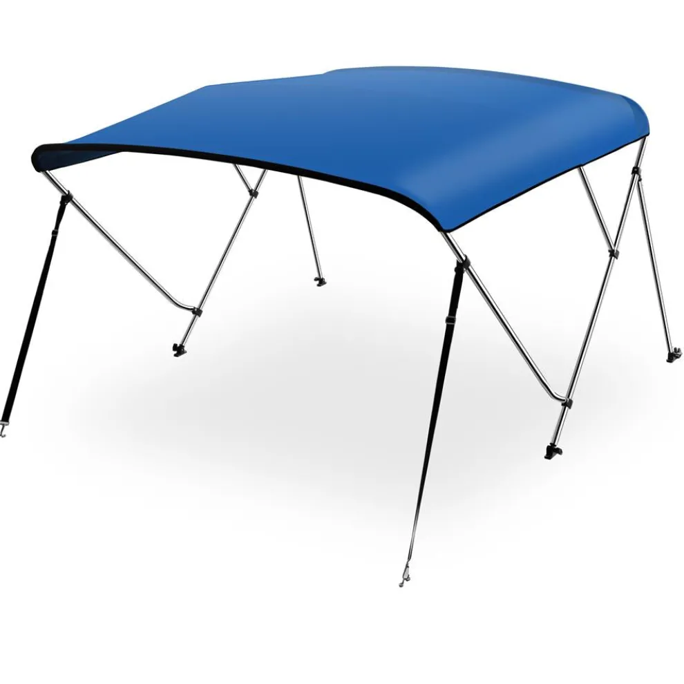 Waterproof Boat Bimini Top Sun Shade 600D Canvas Royal Blue