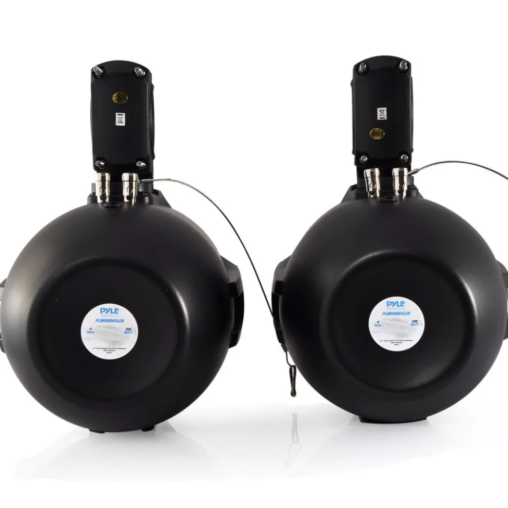 Waterproof Marine Speakers 200W LED Lights 6.5