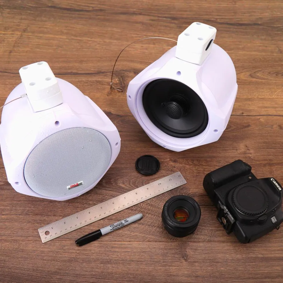 Waterproof Marine Speakers 200W ABS Construction White