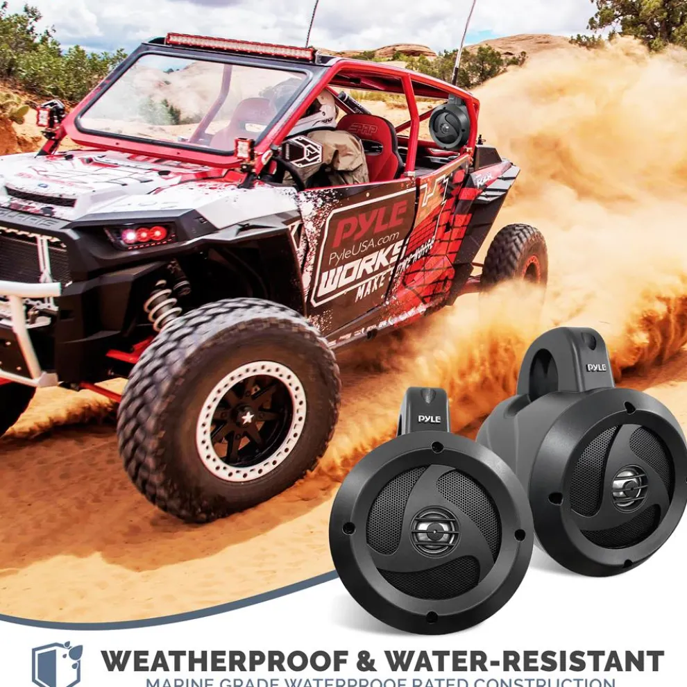 Waterproof Off-Road Speakers 900W Marine Grade 4