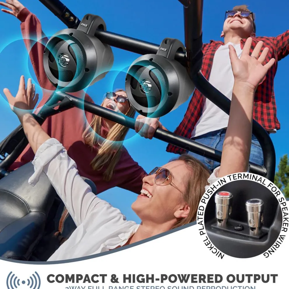 Waterproof Off-Road Speakers 900W Marine Grade 4