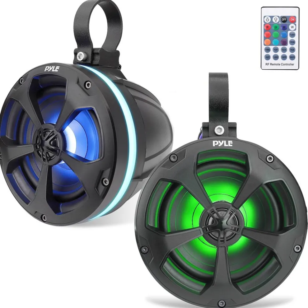 Waterproof Off-Road Speakers 1000W Bluetooth RGB Lights for ATV/UTV