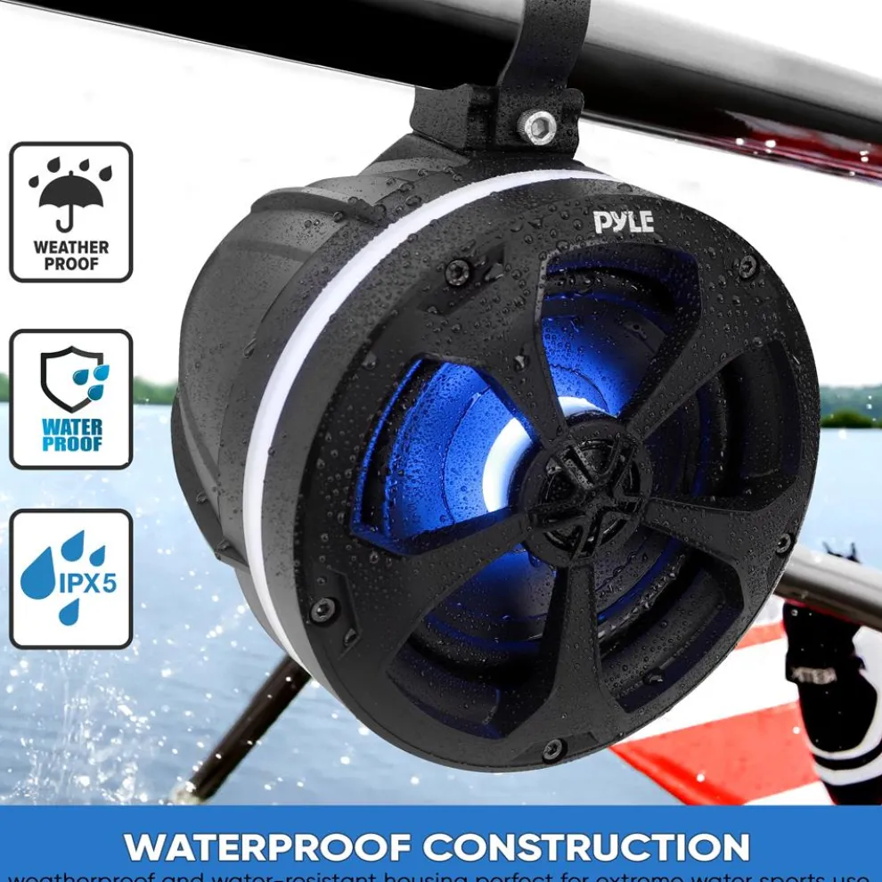 Waterproof Off-Road Speakers 1000W Bluetooth RGB Lights for ATV/UTV