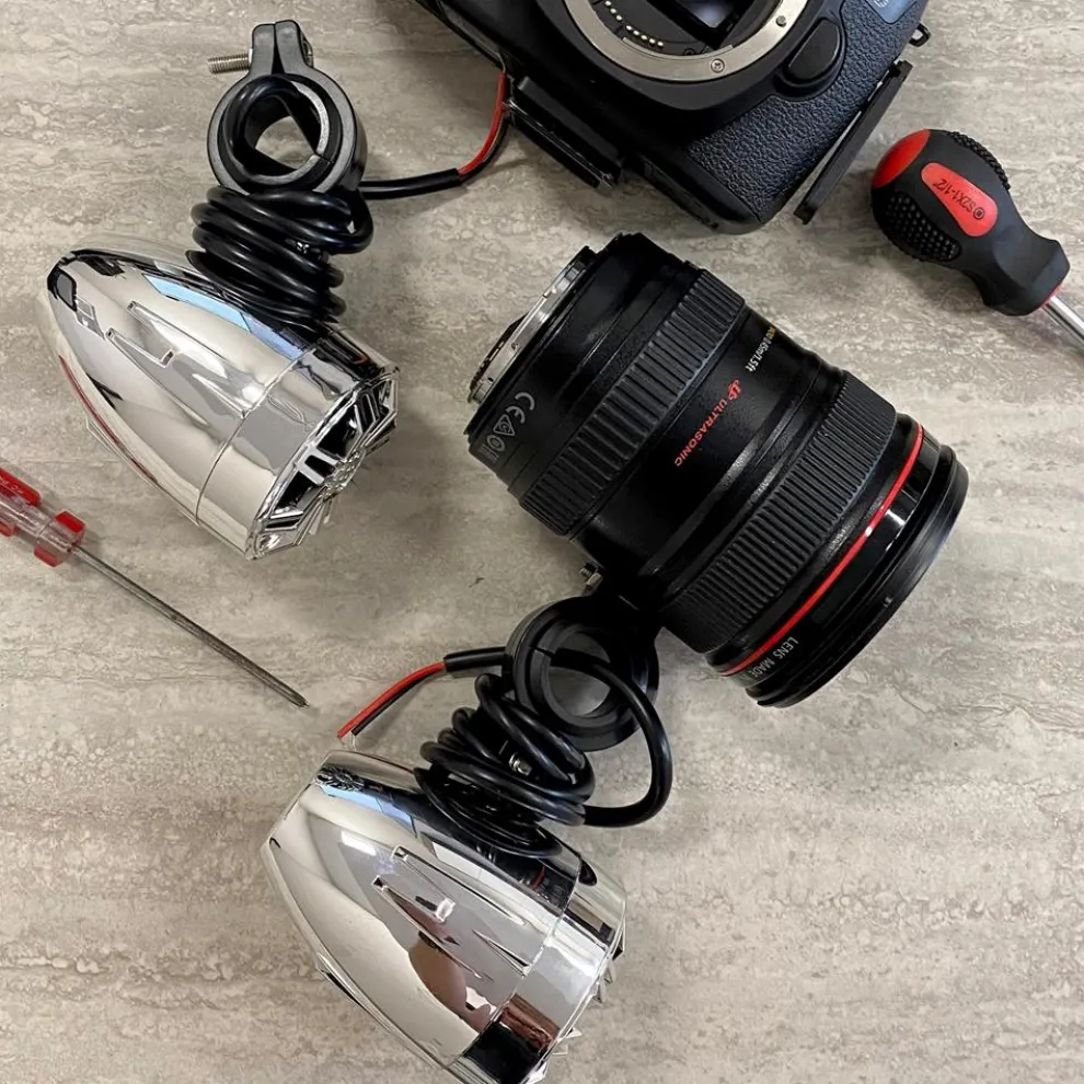 Waterproof Off-Road Speakers 20W Marine Grade Chrome 2.25