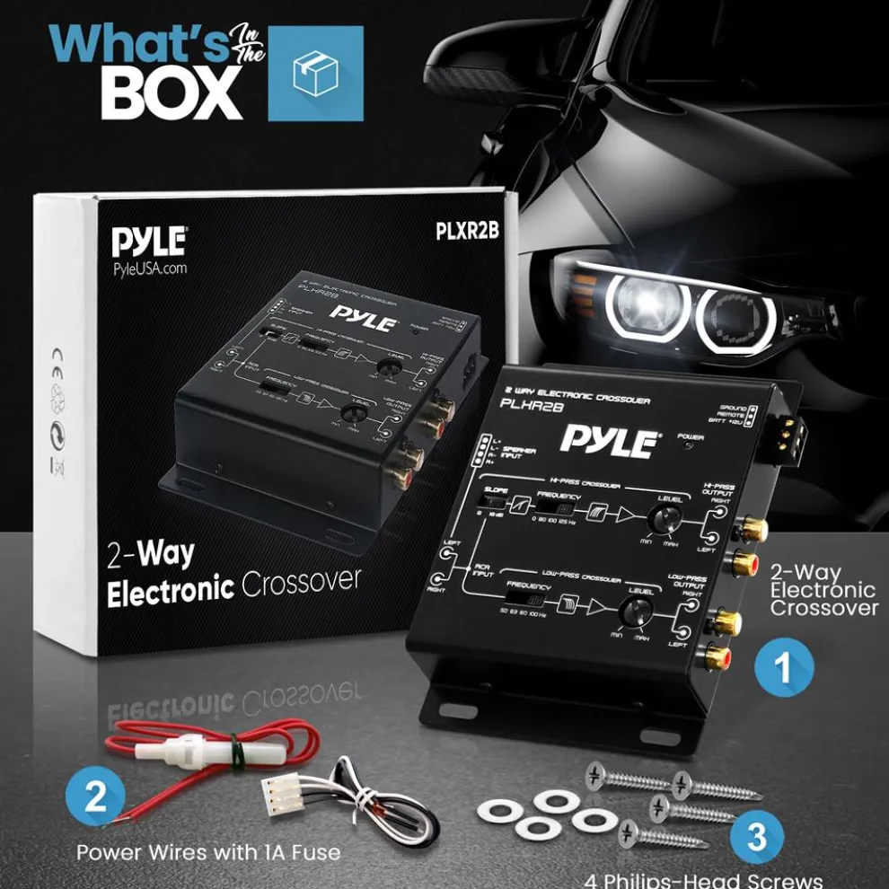 2-Way Audio Crossover Network - Enhanced Sound - Independent Output Control