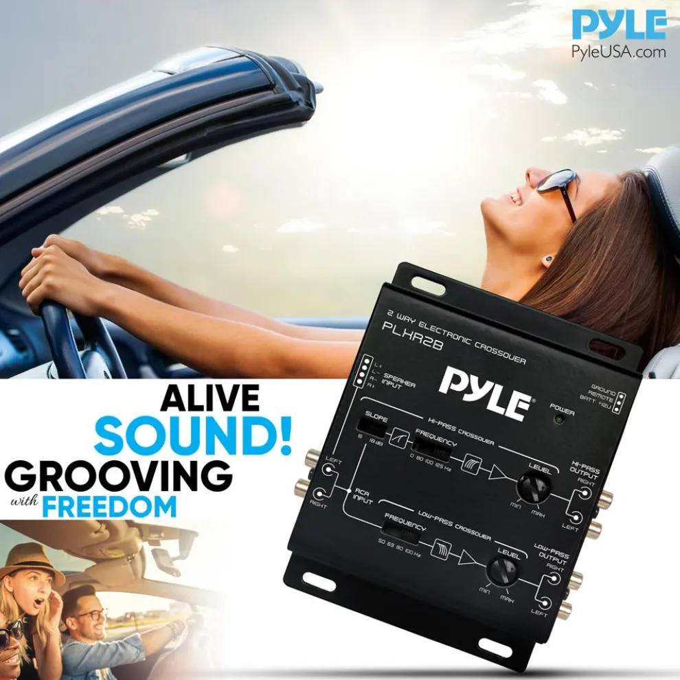 2-Way Audio Crossover Network - Enhanced Sound - Independent Output Control