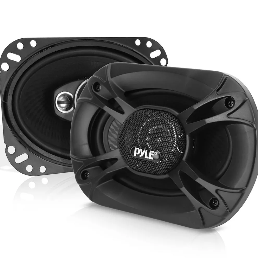 3-Way Car Stereo Speakers 400W Low Distortion 6"x8" Black