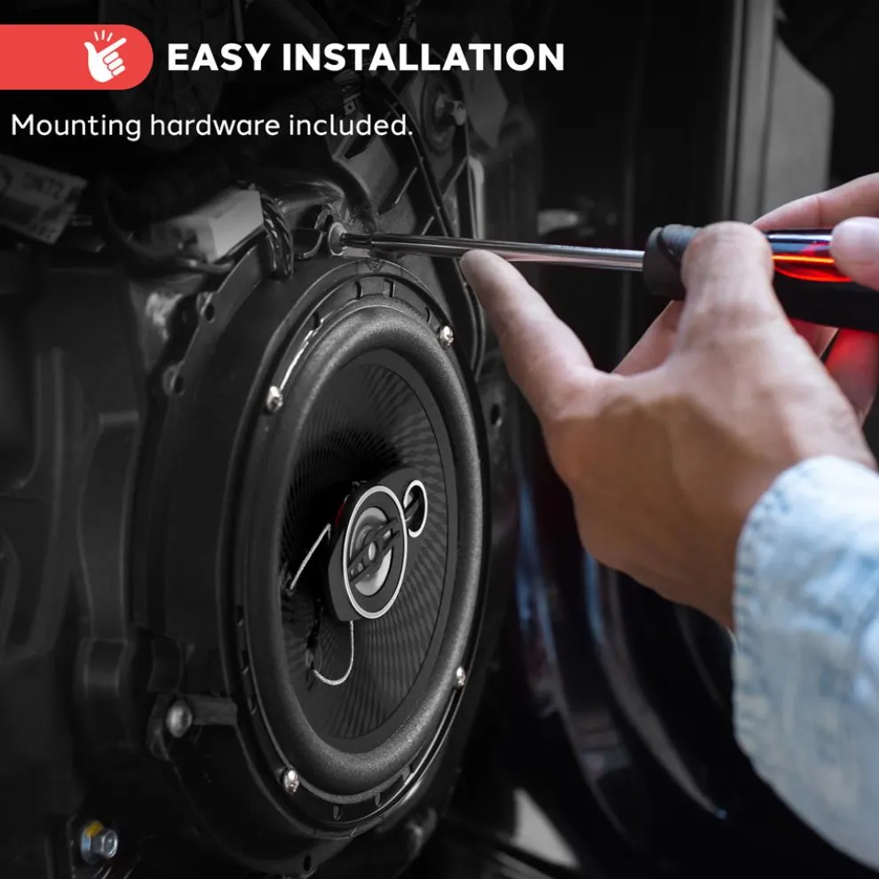 3-Way Car Stereo Speakers 300W Low Distortion 6.5