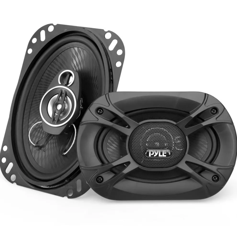 3-Way Car Stereo Speakers 300W Low Distortion Triaxial Black