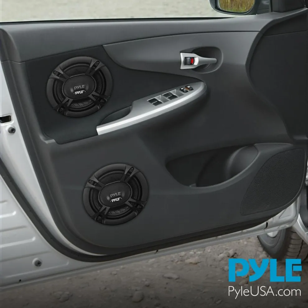 2-Way Car Stereo Speakers 240W Coaxial Low Distortion Black