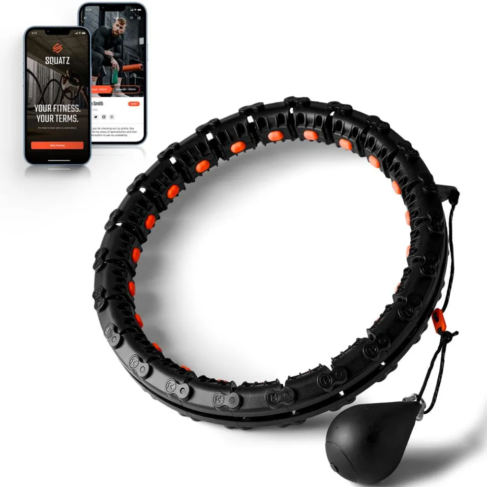 Weighted Exercise Hula Hoop for Weight Loss, Adjustable 22-Piece Design