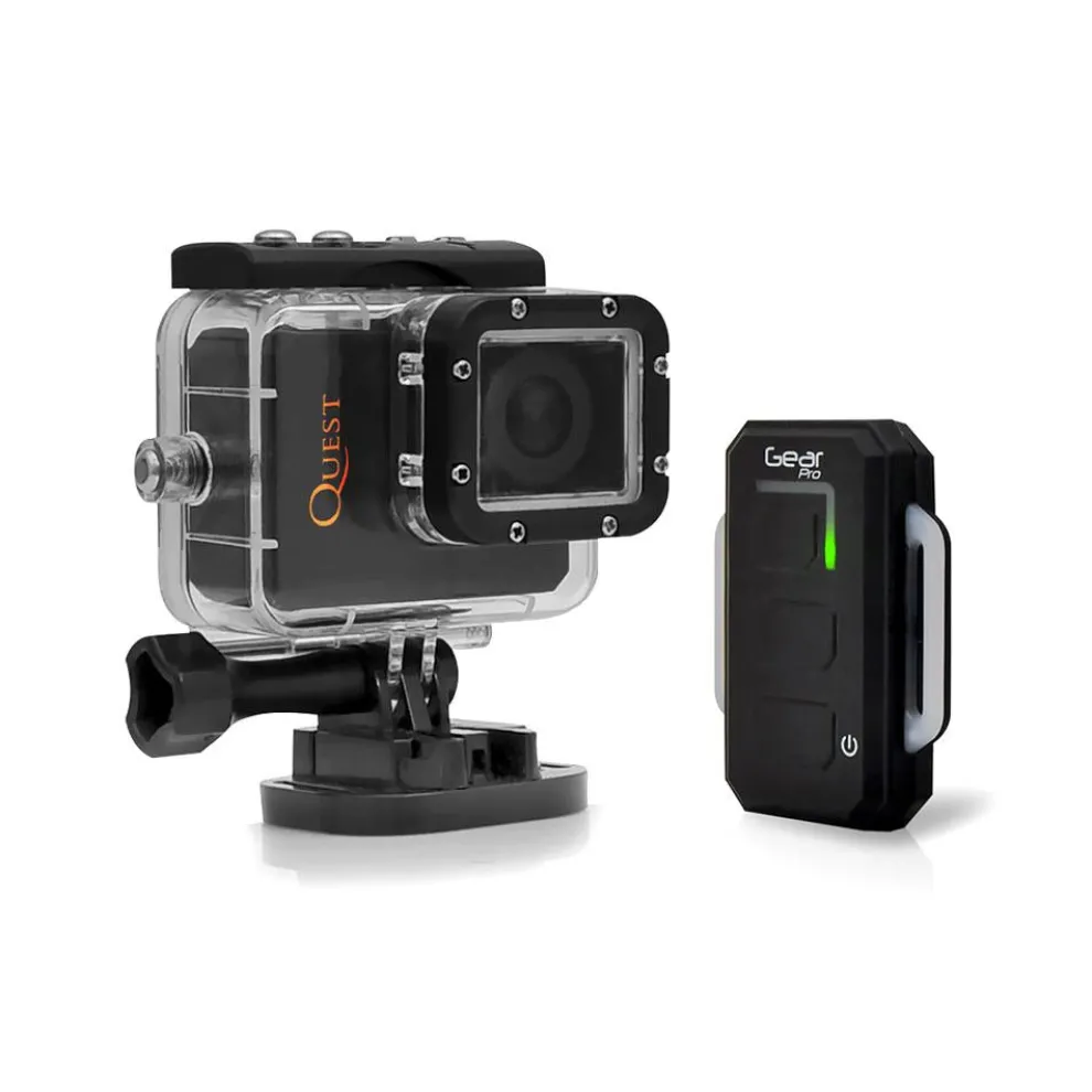 Wi-Fi Action Cam 1080p Video 16MP Waterproof Case 2.0'' LCD Display