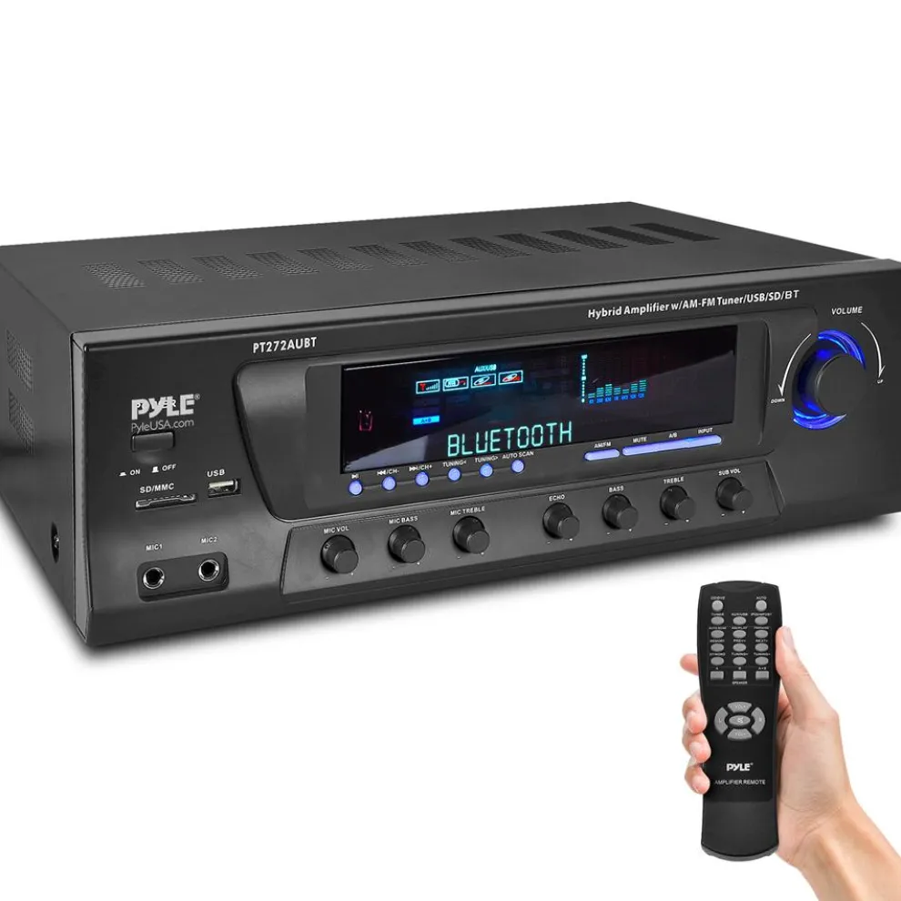 Wireless Bluetooth Amplifier 300W 4-Channel Home Theater Receiver