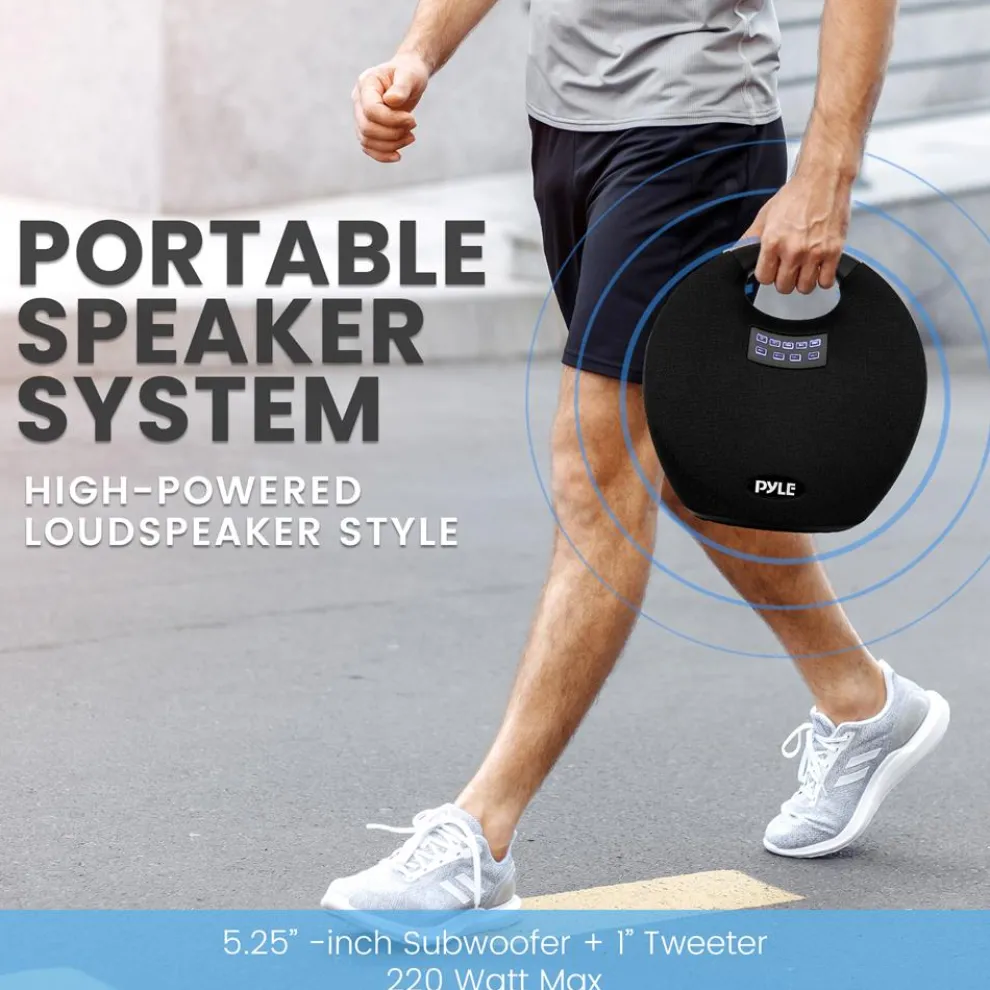 Wireless Bluetooth Speaker, Clear Sound, 220W Waterproof, Portable