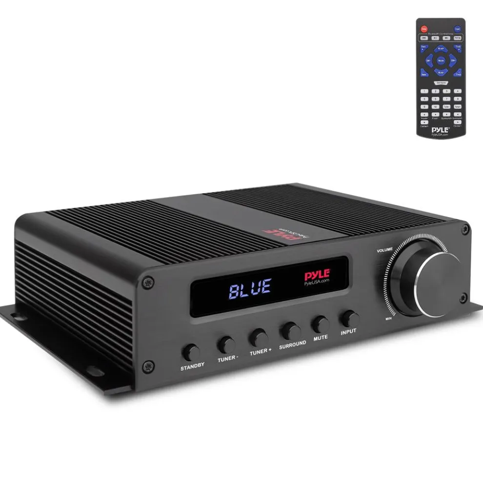 Wireless Bluetooth Home Audio Amplifier - 100W 5.1 Channel, HDMI, Compact